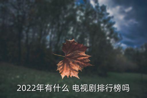 8月上映的電視劇,2022年最佳電視劇名單出爐