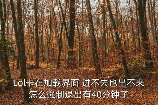 lol進(jìn)不去,電腦卡了怎么辦?