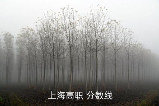 上海分數線,普通高等中等技術職業學校錄取分數線