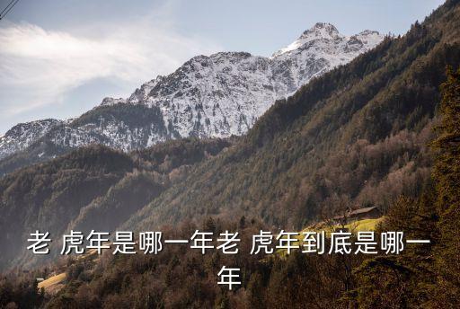 虎年是哪年,屬虎人的出生年份有哪些?