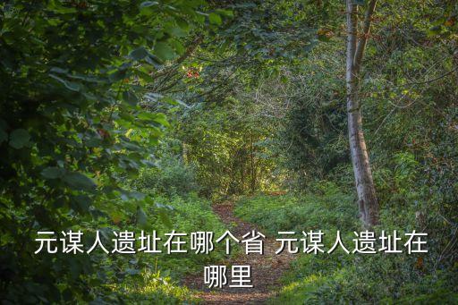  元謀人遺址在哪個省 元謀人遺址在哪里