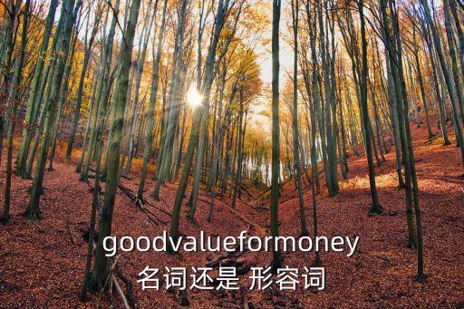 value的形容詞,物有所值，價價比高四個英文單詞