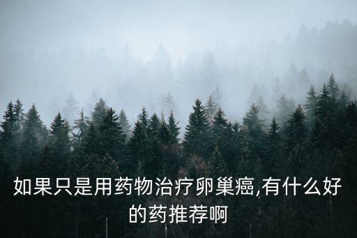 如果只是用藥物治療卵巢癌,有什么好的藥推薦啊