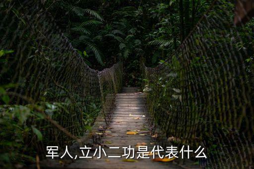 軍人,立小二功是代表什么