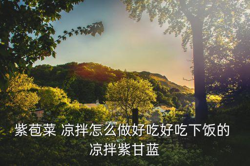 紫苞菜 涼拌怎么做好吃好吃下飯的 涼拌紫甘藍