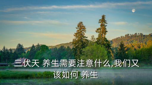 三伏天怎么養(yǎng)生,三伏天關(guān)注暑假養(yǎng)生補(bǔ)水養(yǎng)生為重中之重
