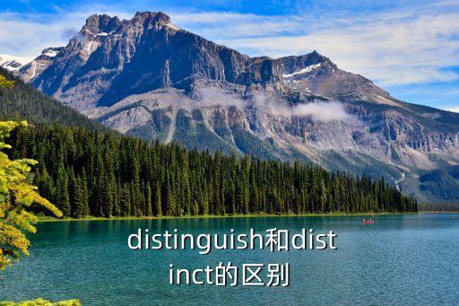  distinguish和distinct的區(qū)別
