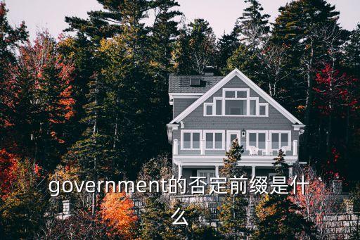 government的否定前綴是什么