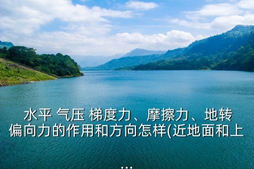  水平 氣壓 梯度力、摩擦力、地轉偏向力的作用和方向怎樣(近地面和上...