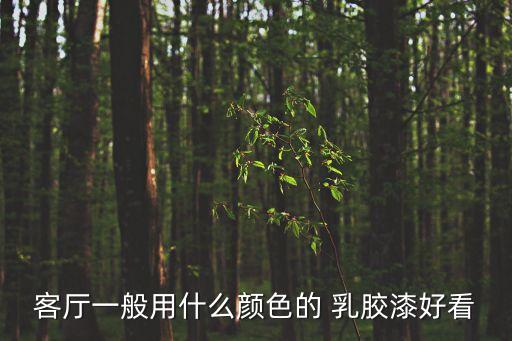 客廳一般用什么顏色的 乳膠漆好看