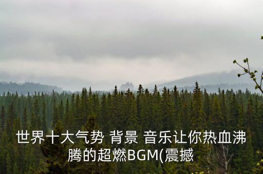 世界十大氣勢 背景 音樂讓你熱血沸騰的超燃BGM(震撼