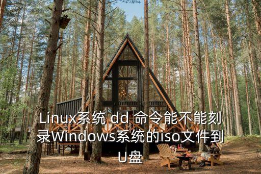 Linux系統 dd 命令能不能刻錄Windows系統的iso文件到U盤