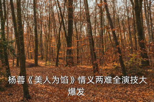 白宇楊蓉,《美人為餡》第二季:楊蓉白宇用生命拍吻戲