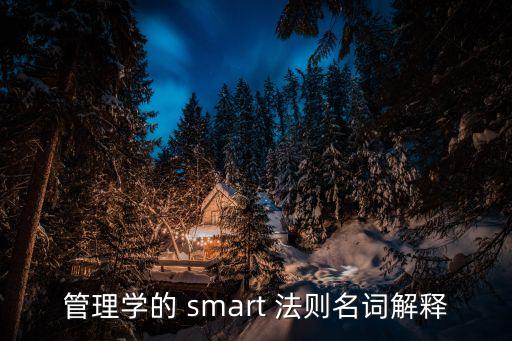 smart法則,強勢管理學科知多少?