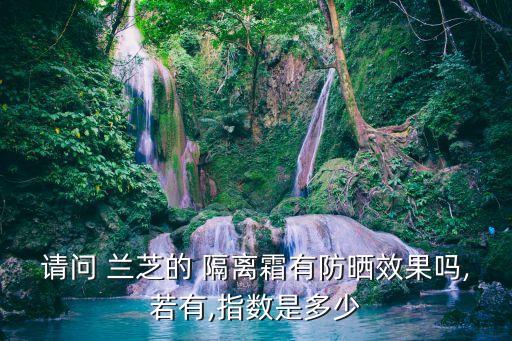 蘭芝隔離,蘭芝yes隔離面霜質地輕薄透明容易均勻涂抹