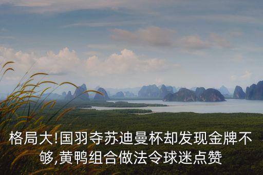 格局大!國(guó)羽奪蘇迪曼杯卻發(fā)現(xiàn)金牌不夠,黃鴨組合做法令球迷點(diǎn)贊