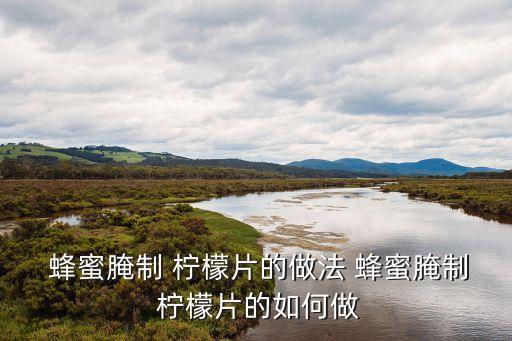  蜂蜜腌制 檸檬片的做法 蜂蜜腌制 檸檬片的如何做