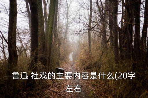 魯迅 社戲的主要內容是什么(20字左右