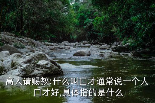 什么是口才,馬哈迪:口才可以是成功的充分條件但不是必要條件