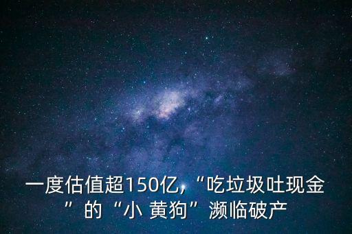 一度估值超150億,“吃垃圾吐現金”的“小 黃狗”瀕臨破產