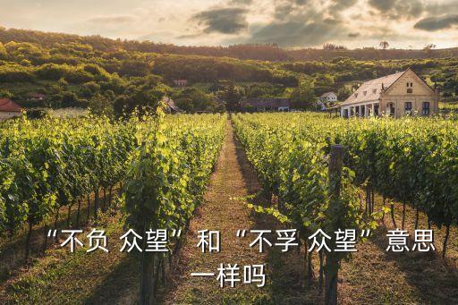 深孚眾望的意思,深孚眾望:不負眾望的誤寫反義詞