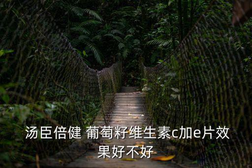  湯臣倍健 葡萄籽維生素c加e片效果好不好