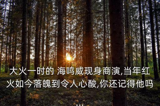 海鳴威,歌手海明威一生事跡