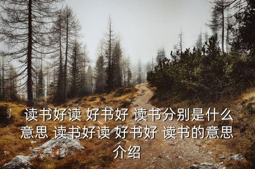 好讀書讀好書,冰心九字真言:愛讀書和讀書好