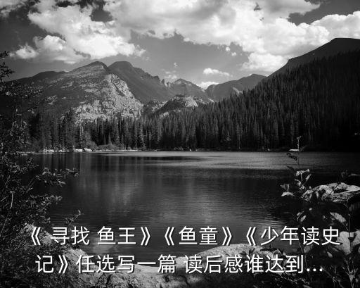 尋找魚王讀后感,尋找魚王是一部純美的兒童文學