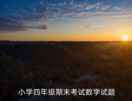 小學數學題,小學數學試題及答案有必要加強試題訓練