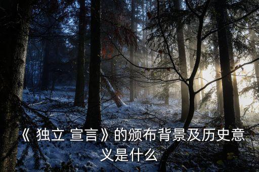 獨立宣言是誰起草的,美國《獨立宣言》起草過程如何?