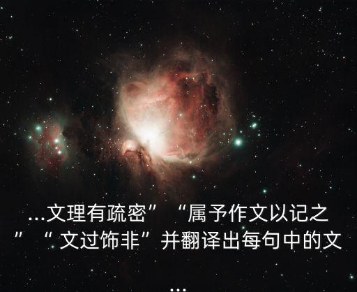 文過飾非什么意思,文過飾非的文是什么意思?