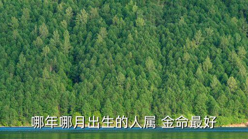 哪年哪月出生的人屬 金命最好