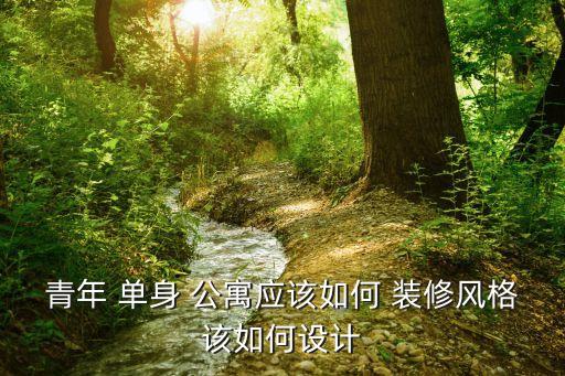 青年 單身 公寓應(yīng)該如何 裝修風(fēng)格該如何設(shè)計