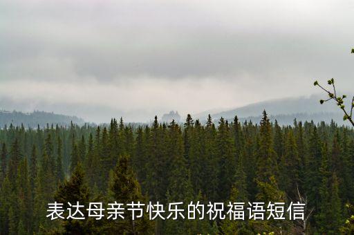表達(dá)母親節(jié)快樂的祝福語短信