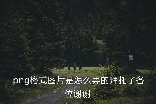 png格式圖片是怎么弄的拜托了各位謝謝
