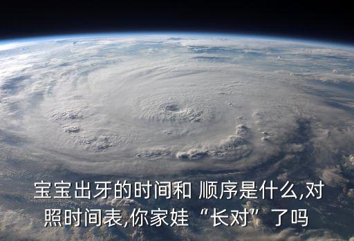  寶寶出牙的時間和 順序是什么,對照時間表,你家娃“長對”了嗎