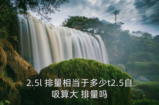 2.5l 排量相當于多少t2.5自吸算大 排量嗎
