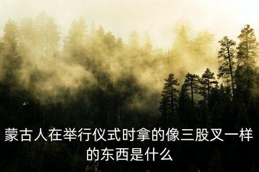 蒙古人在舉行儀式時(shí)拿的像三股叉一樣的東西是什么