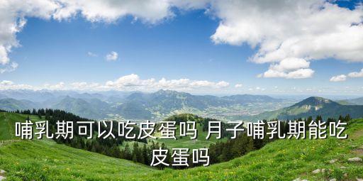 哺乳期可以吃皮蛋嗎 月子哺乳期能吃皮蛋嗎