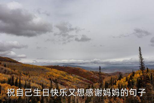 祝自己生日快樂又想感謝媽媽的句子