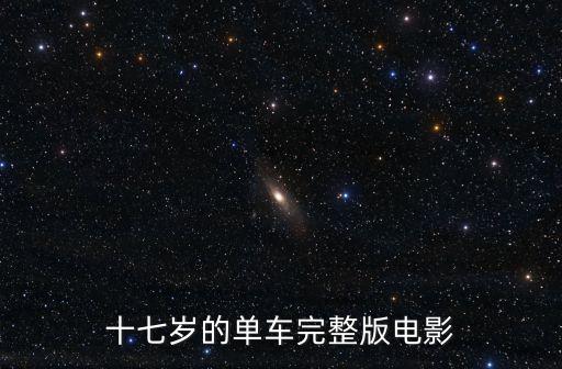 十七歲的單車完整版電影