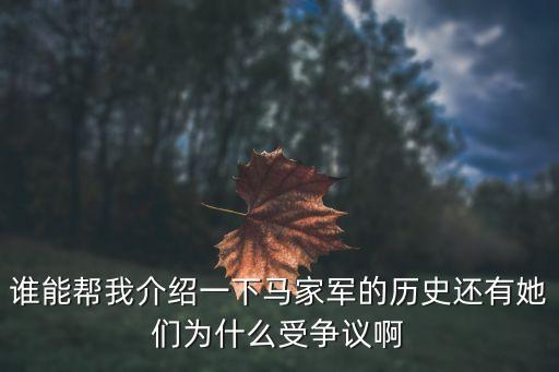 馬家軍，紅軍長征時的馬家軍是什么軍隊