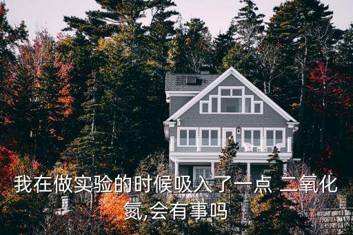 我在做實驗的時候吸入了一點 二氧化氮,會有事嗎