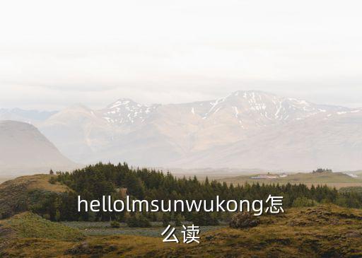 hellolmsunwukong怎么讀