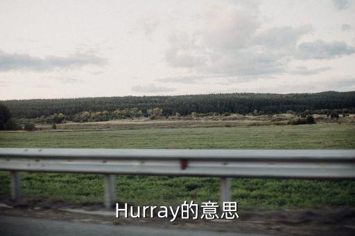 Hurray的意思