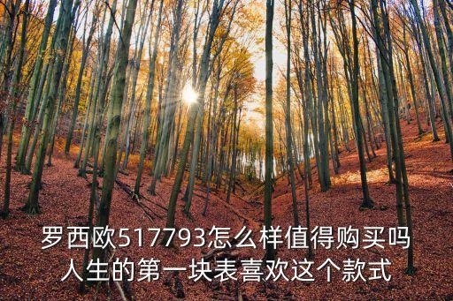 羅西歐517793怎么樣值得購買嗎人生的第一塊表喜歡這個款式