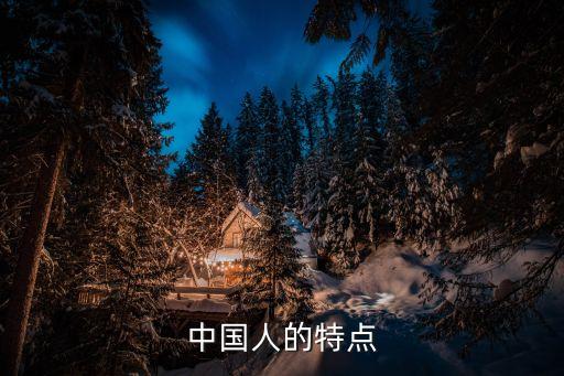 中國人的特點，中國人有什么特點