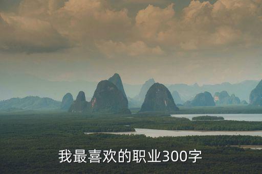 我最喜歡的職業(yè)300字