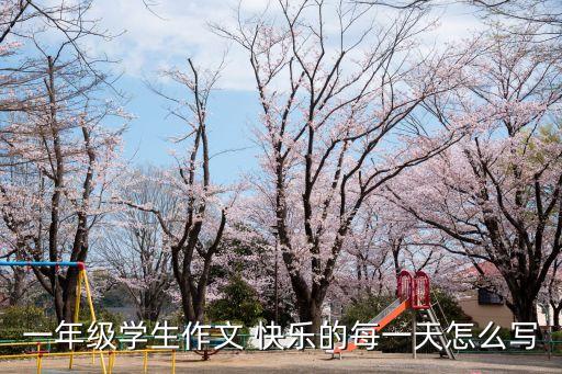 一年級學生作文 快樂的每一天怎么寫